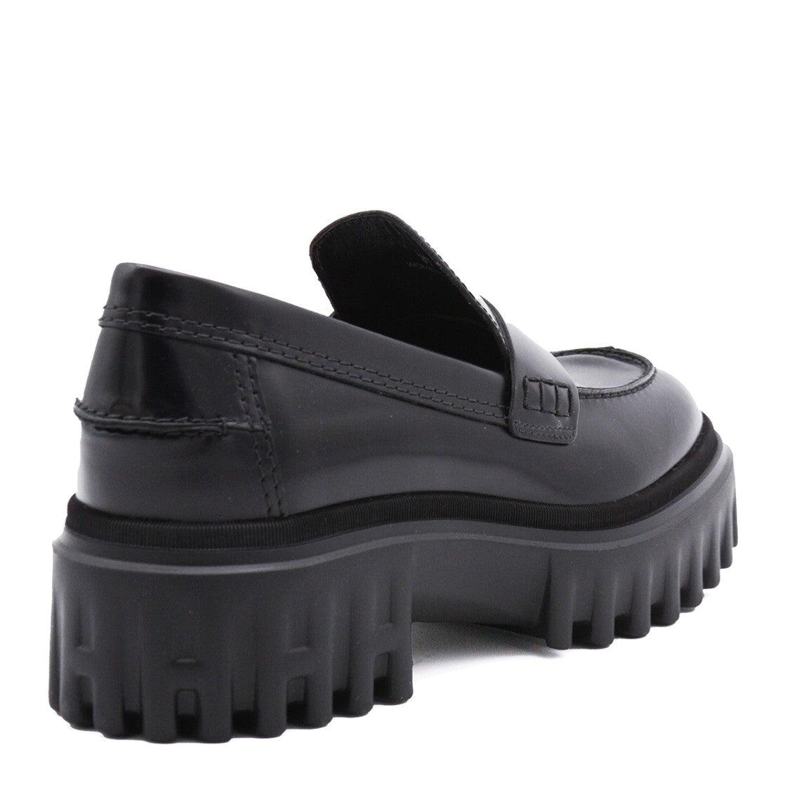 Hogan Black Leather Loafers