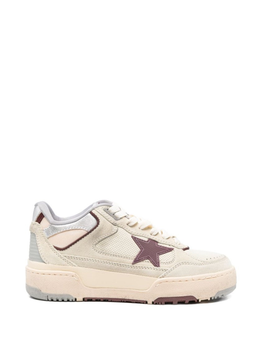 Golden Goose Low-Top Sneakers With Silk And Nylon Finish