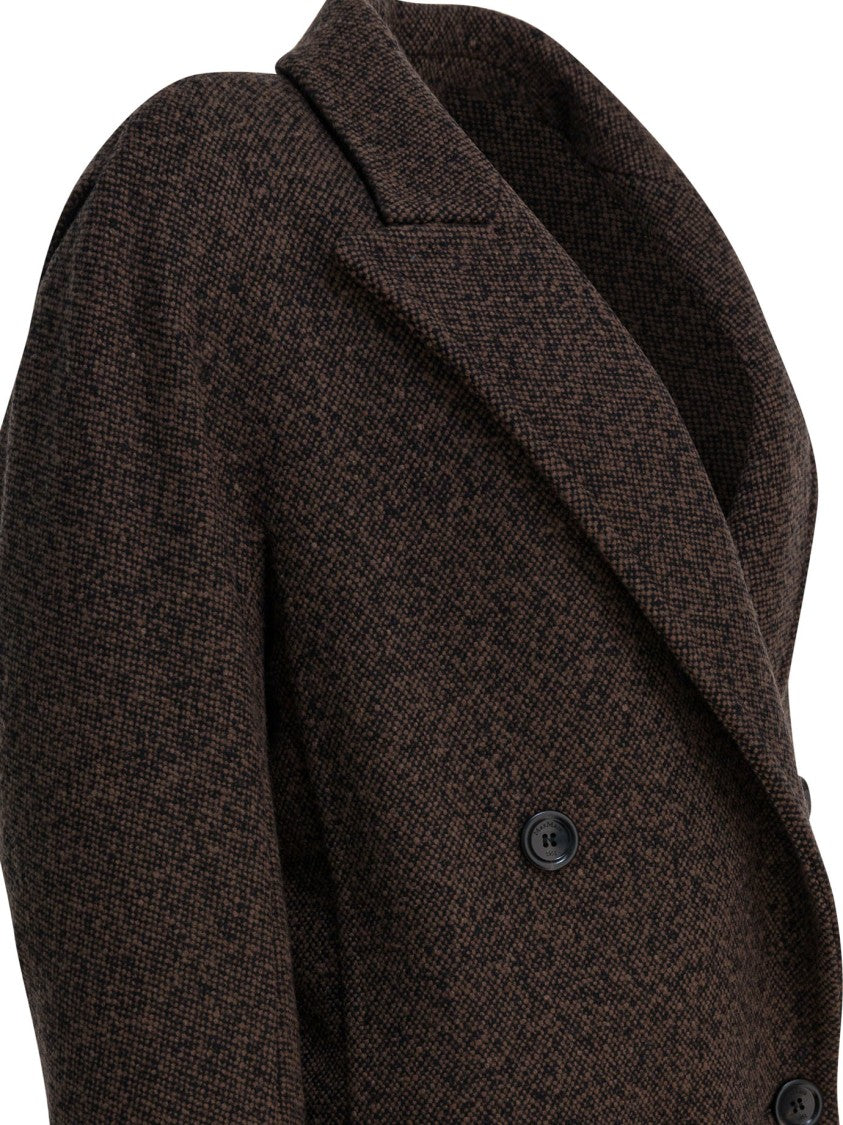 Max Mara Double-Breasted Wool-Cashmere Coat With Notched Lapel