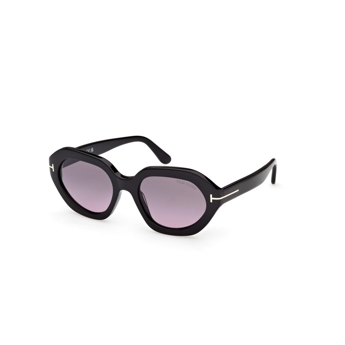 Tom Ford Ft1341 Oversized Geometric Black Acetate Sunglasses