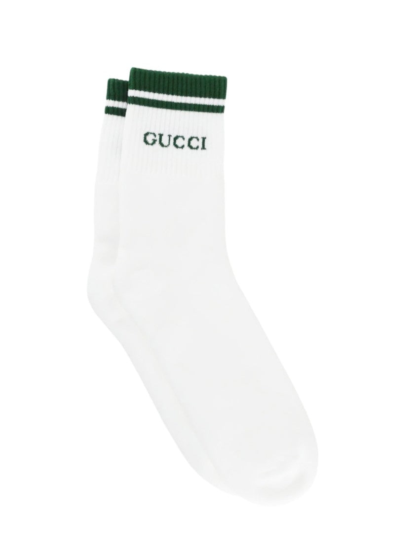 Gucci Embroidered Logo Socks