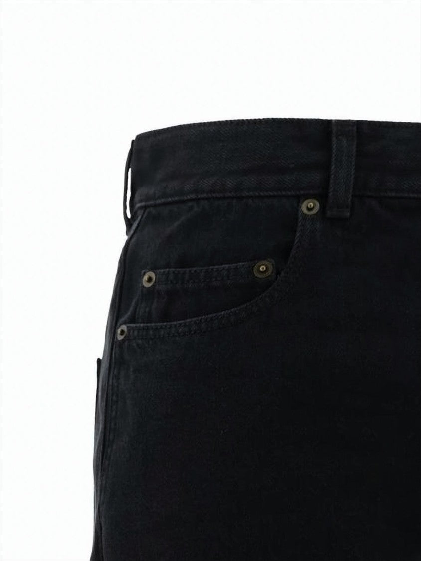 Saint Laurent Straight-Leg Denim Pants With Classic Five-Pocket Design