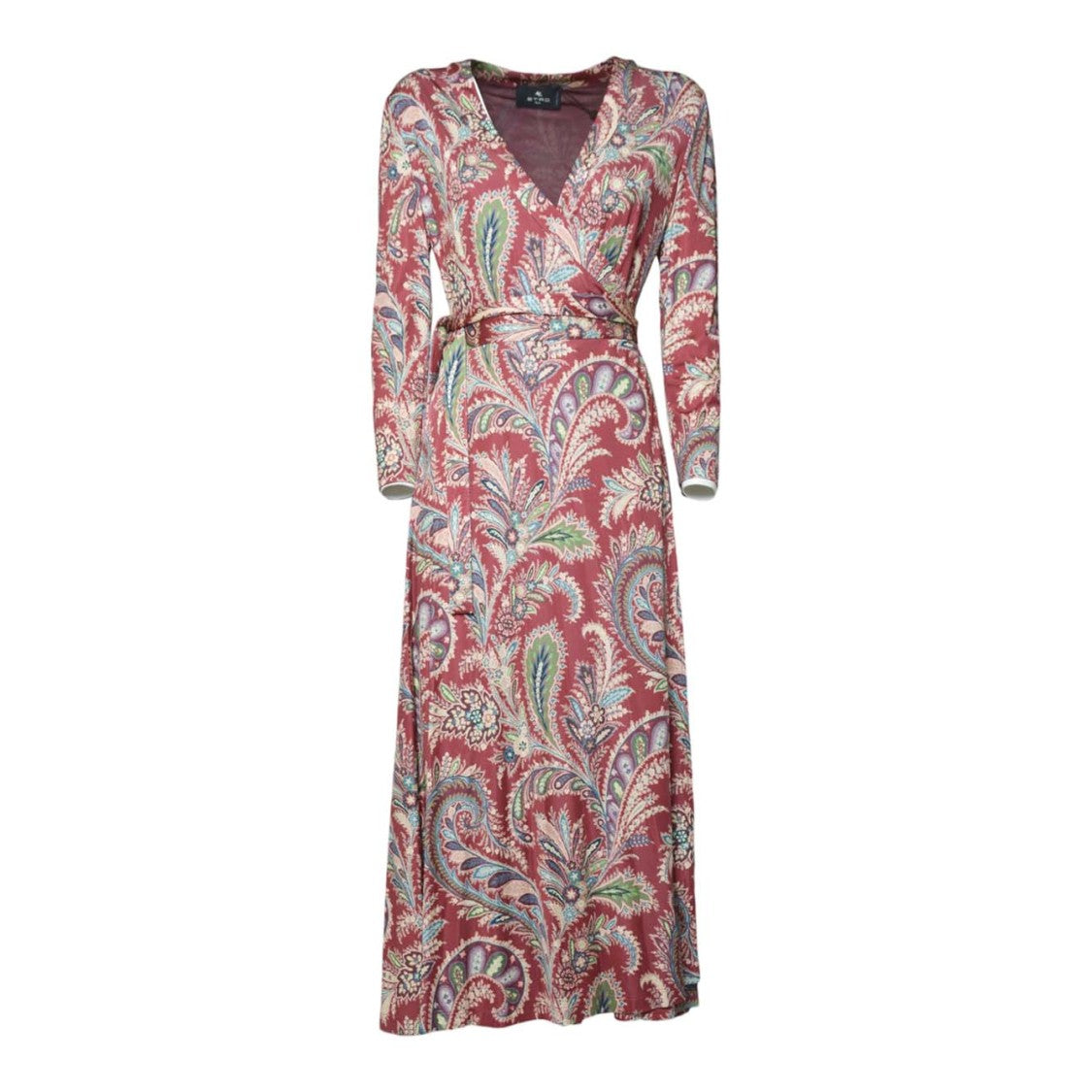 Etro Wrap Maxi Dress With V-Neckline