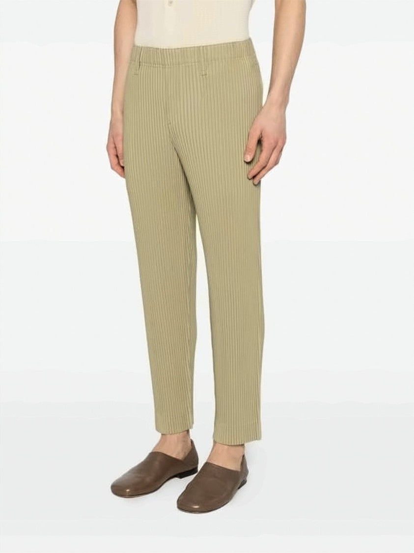 Homme Plissé Issey Miyake Pleated Textured Straight Pants
