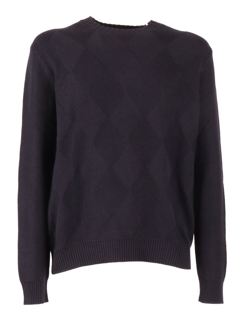 Ballantyne Textured Round Neck Sweater