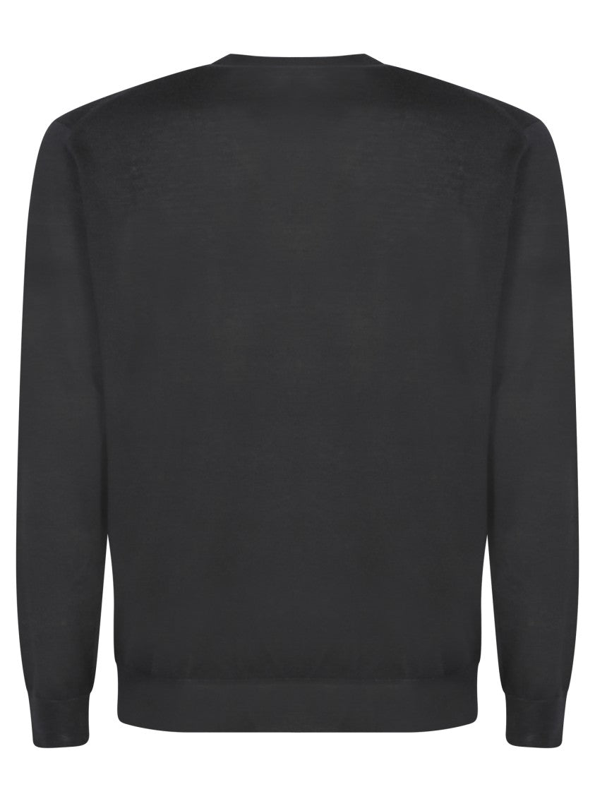 Dell'oglio Black Cashmere Knitwear