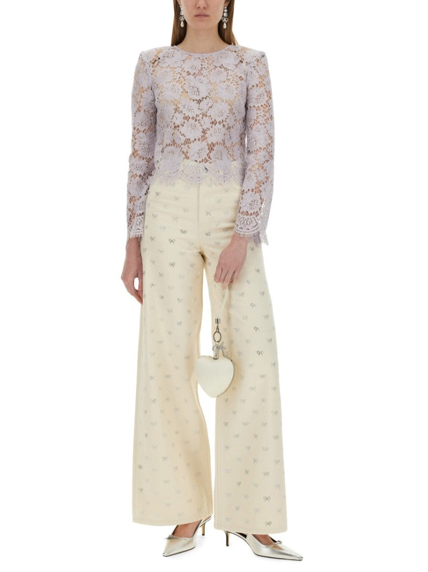 Self-Portrait "Bow" Jeans