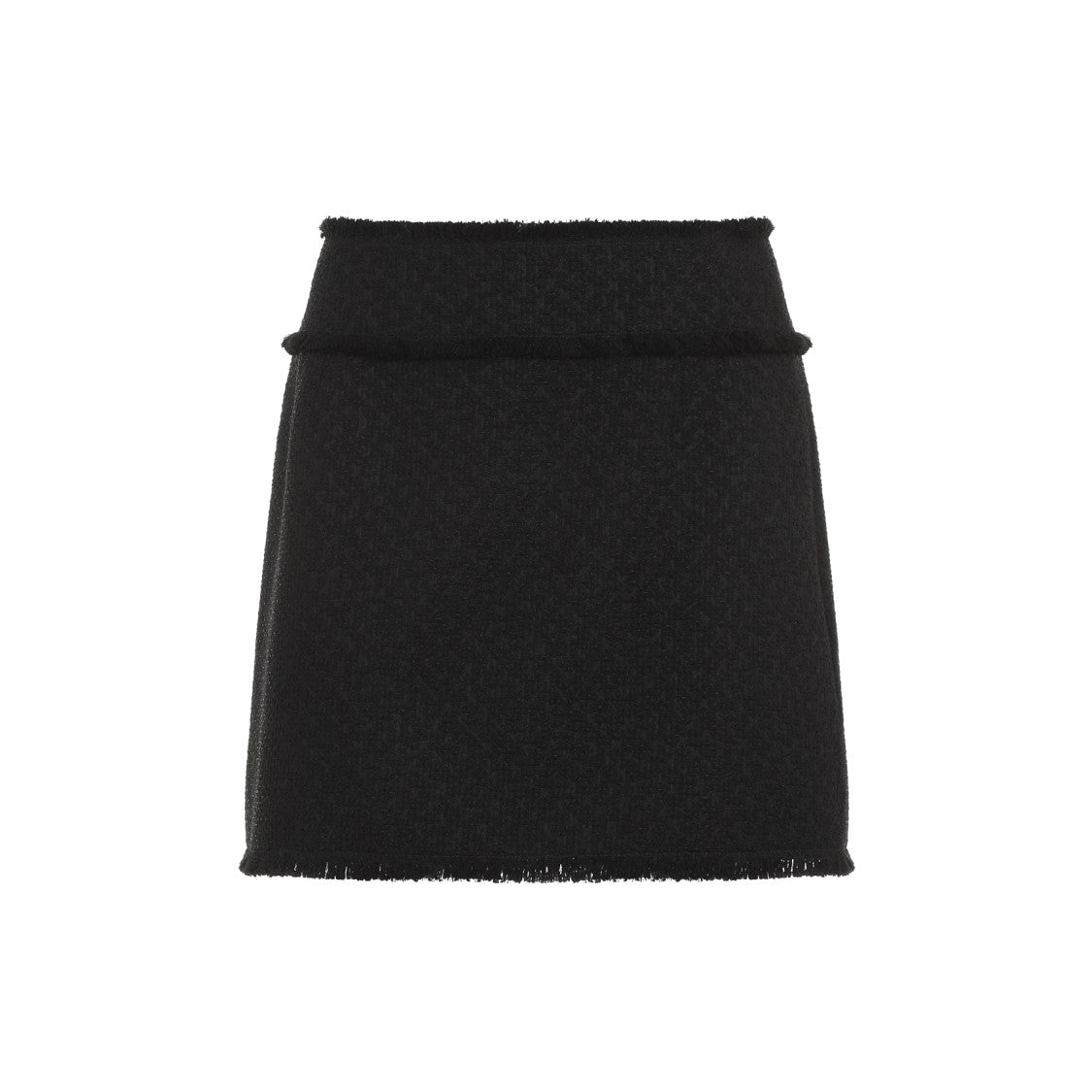 Dolce & Gabbana Black Wool Mini Skirt