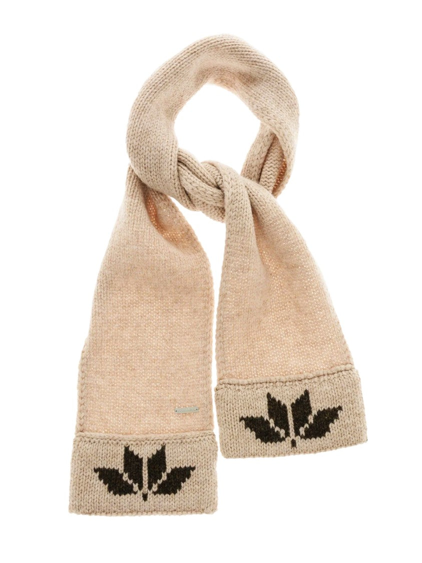Dsquared2 Snowflakes Logo Knit Wool Scarf