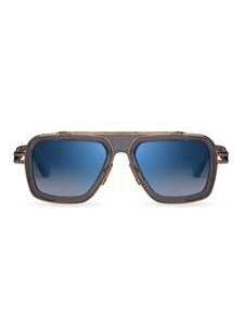 Dita Bold Rectangular Blue Gradient Sunglasses