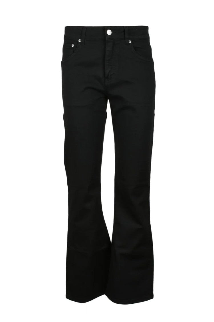 Department 5 Black Flared Stretch Jeans