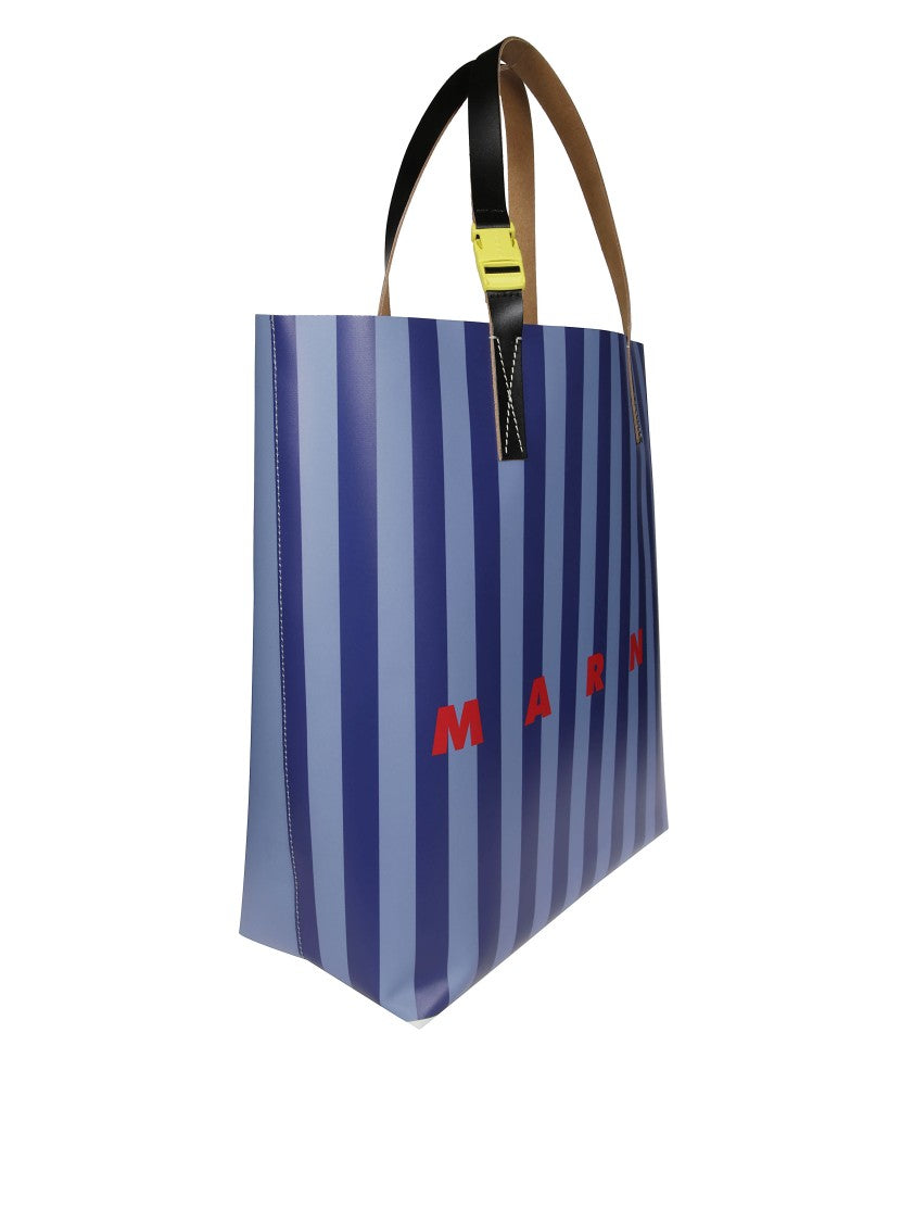 Marni Vertical Stripe Shopping Bag