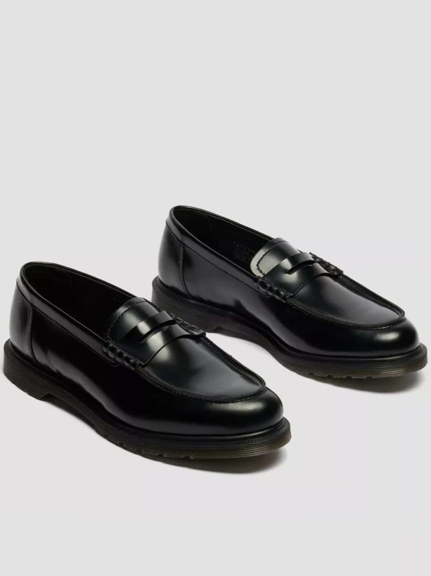 Dr. Martens Mayfare Polished Black Leather Penny Loafers