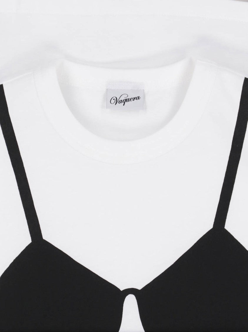 Vaquera White Graphic Cotton T-Shirt