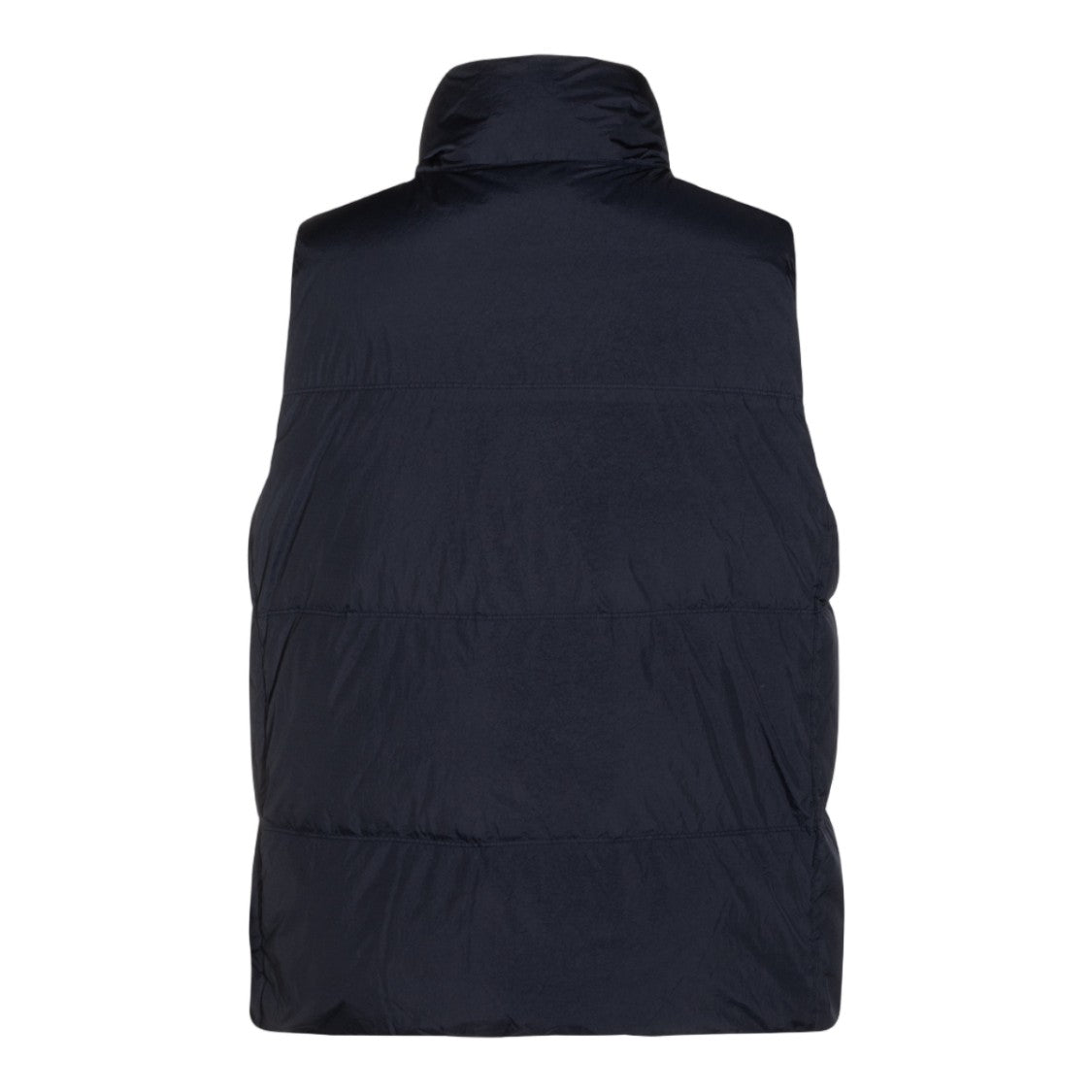 Stone Island Sleeveless Quilted Vest With High Collar
