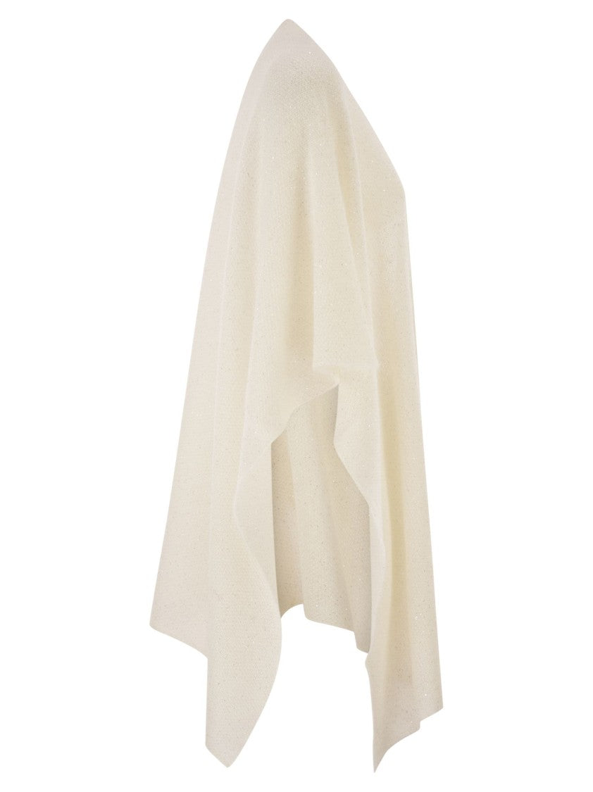 Fabiana Filippi Open Cape In Mohair And Alpaca