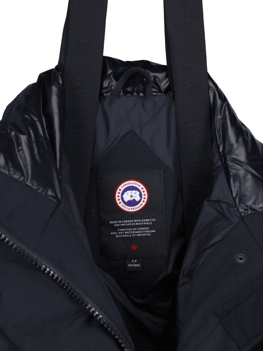 Canada Goose Black Grandview Cropped High-Collar Down Jacket