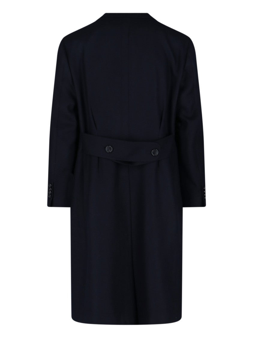 Cesare Attolini Double-Breasted Black Wool