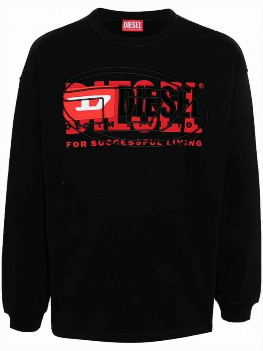 Diesel Graphic Logo Long-Sleeve T-Shirt