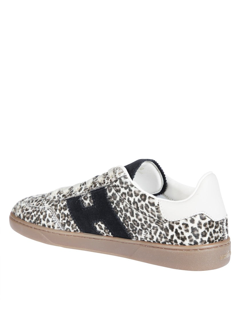 Hogan Cool Allacciato H Leopard Print Low-Profile Sneakers