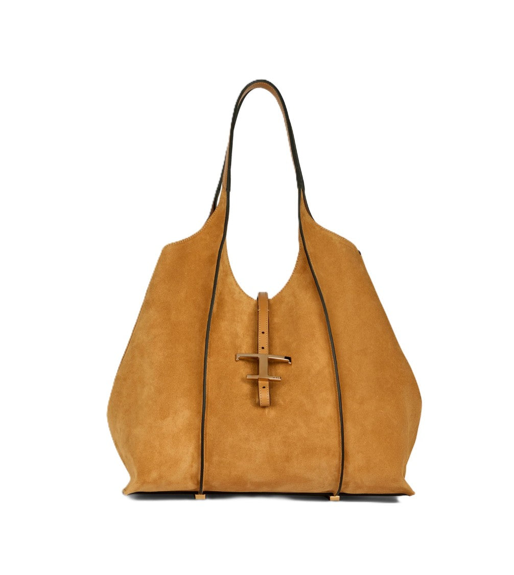 Tod's Refined Suede Leather Shopping Bag