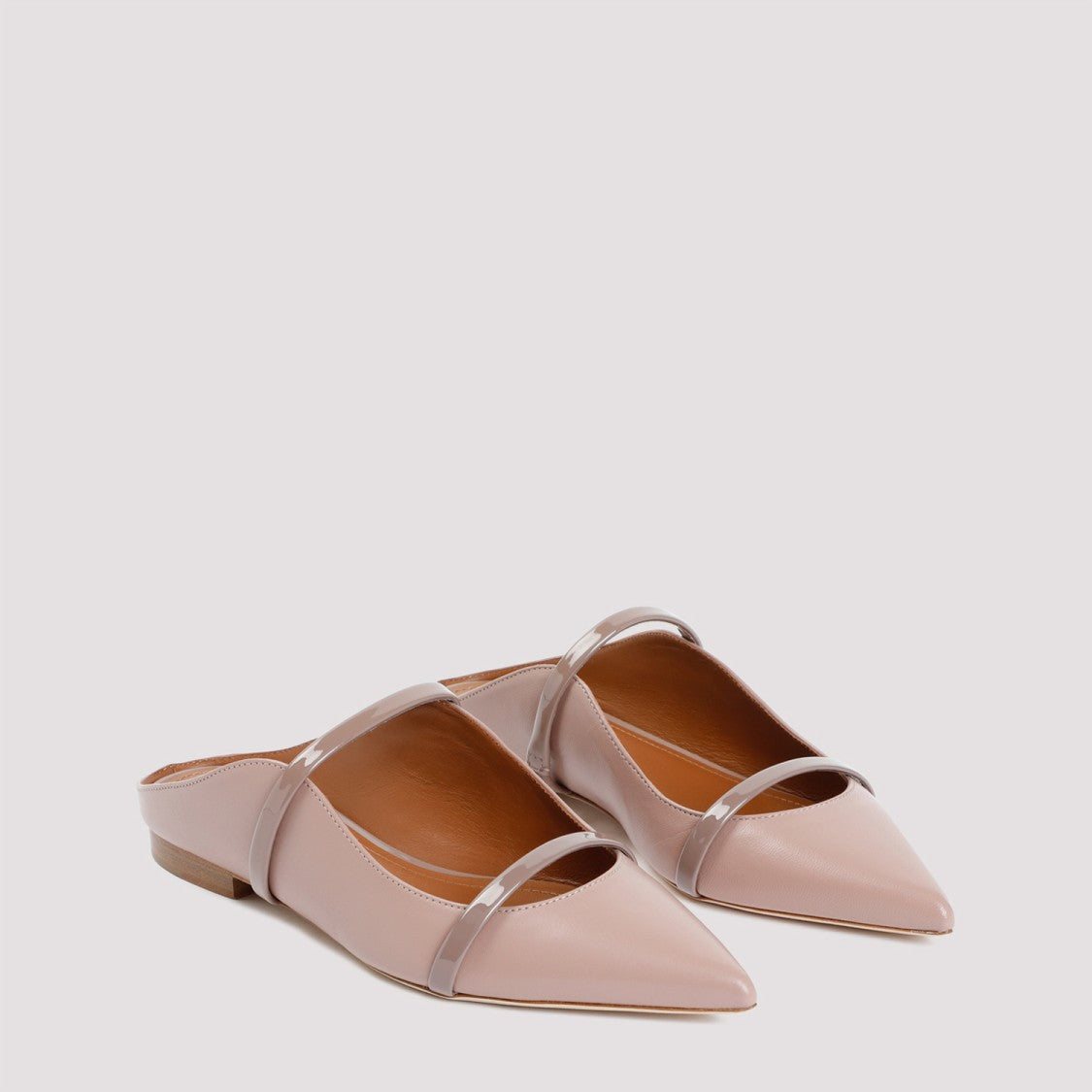 Malone Souliers Nude Leather Maureen Flats