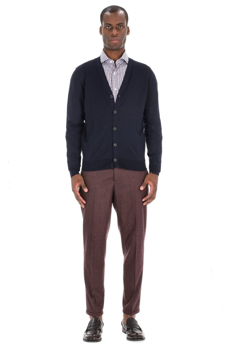 Drumohr Extrafine Super 140’S Wool Cardigan