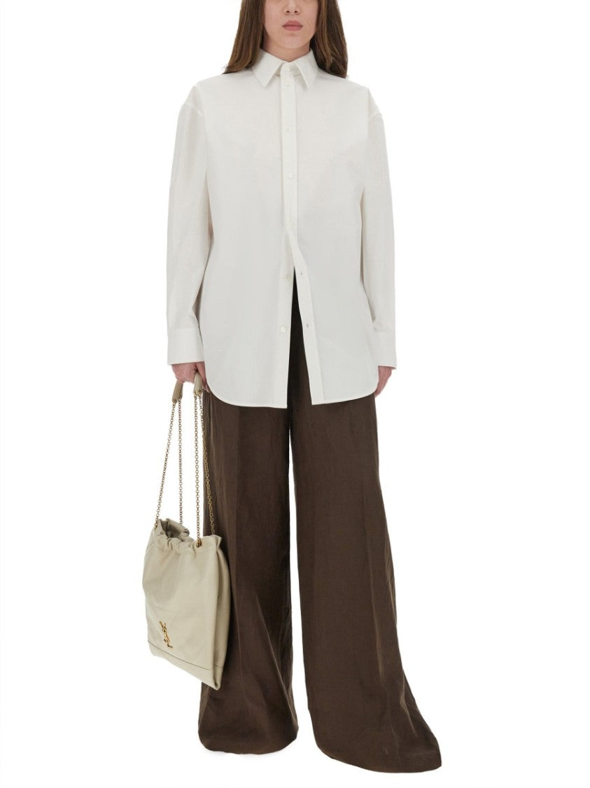 Saint Laurent Cassandre Cotton Poplin Shirt