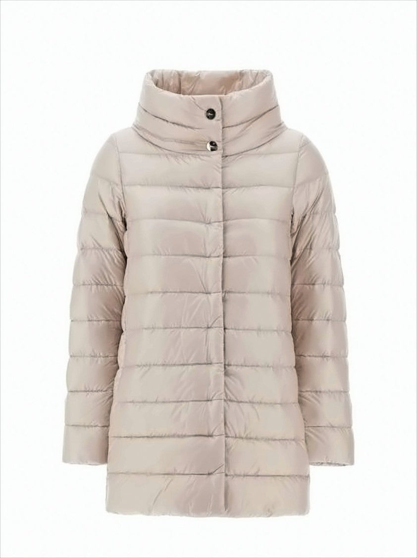 Herno Quilted Down Jacket With High Stand Collar