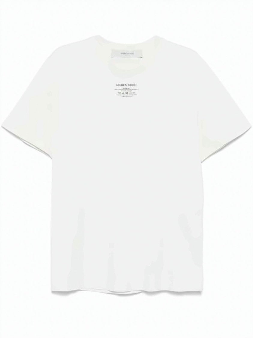 Golden Goose Short-Sleeved Cotton T-Shirt With Subtle Star Accents
