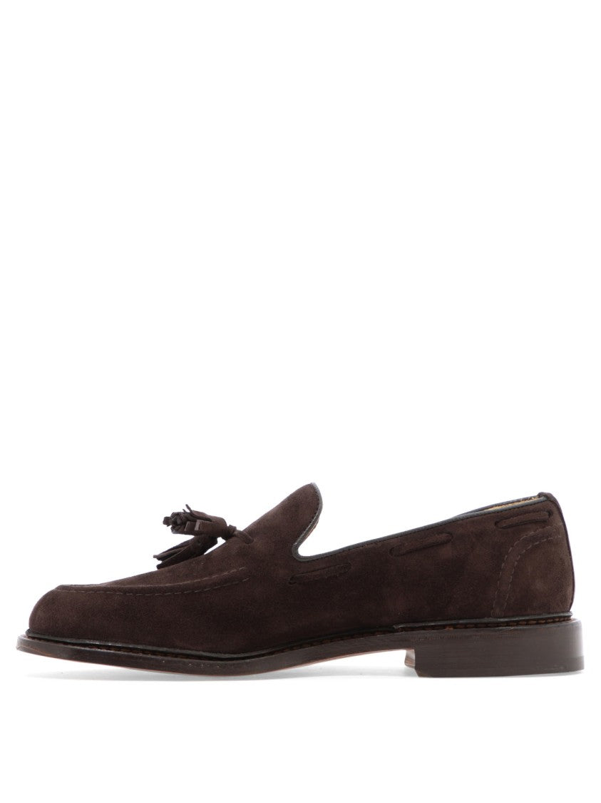 Tricker's Tassel-Detail Brown Leather Loafers By Tricker's