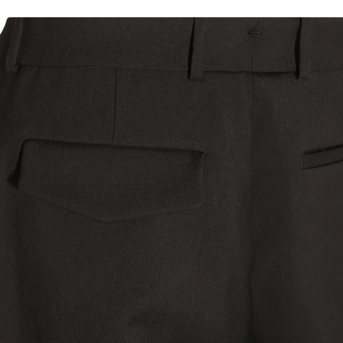 Alexander Mcqueen High-Waisted Black Wool Trousers With Tailored Fit