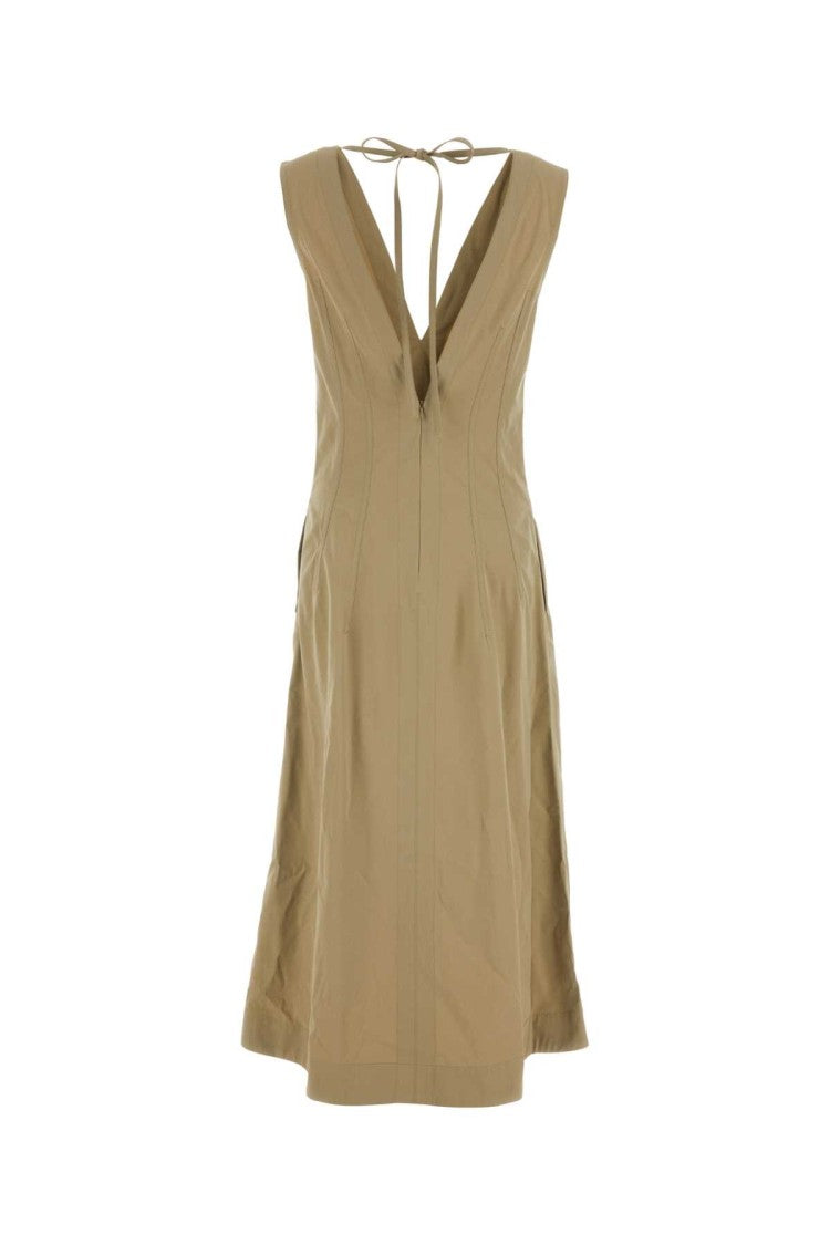 Bottega Veneta Cappuccino Cotton Blend Dress
