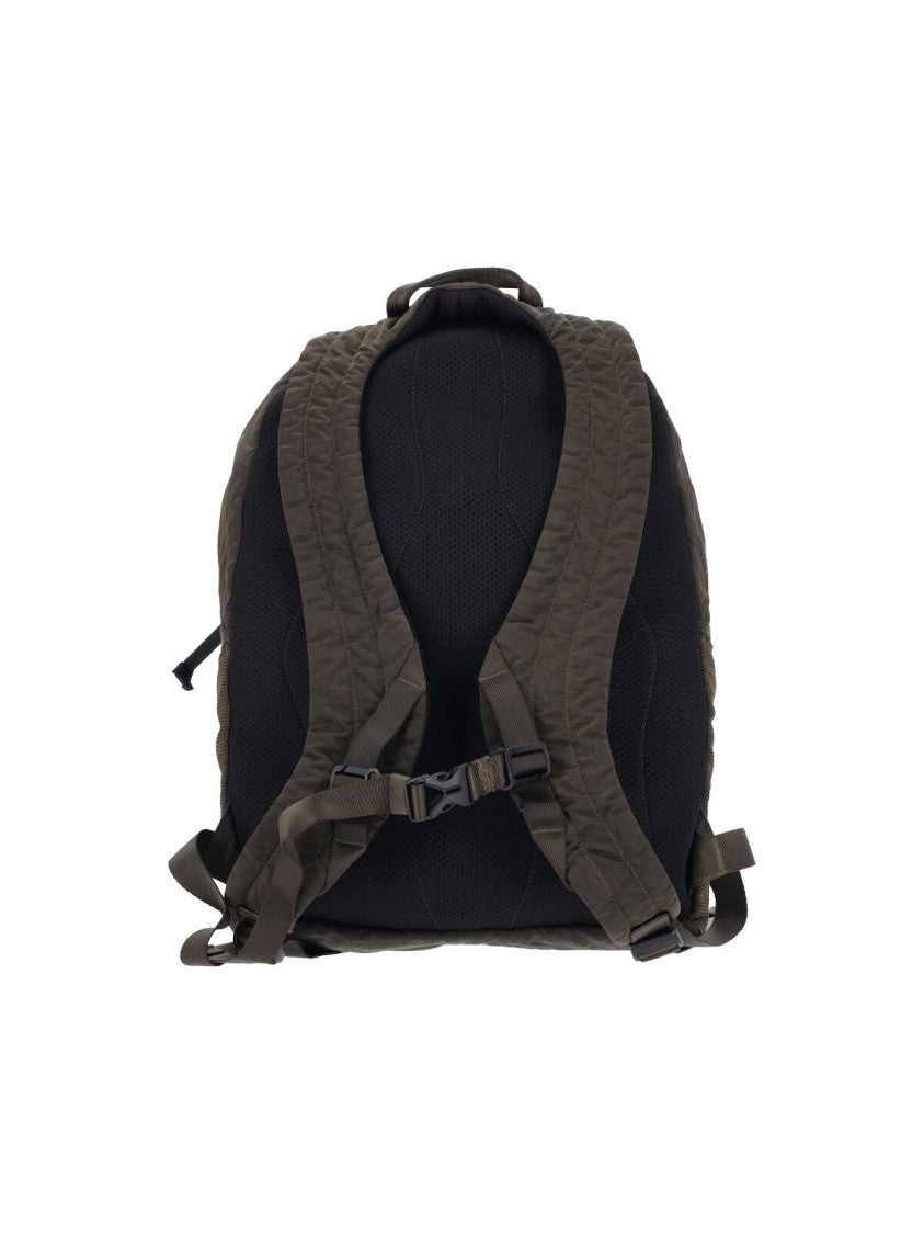 C.P. Company Green Multi-Compartment Bag With Sturdy Handles