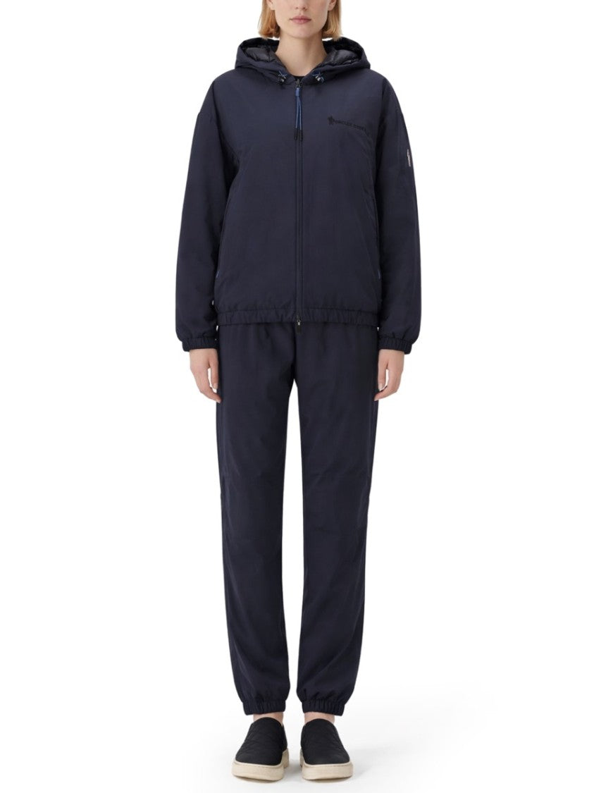 Moncler Grenoble Belted Straight Pants With Adjustable Waist And Elastic Cuffs