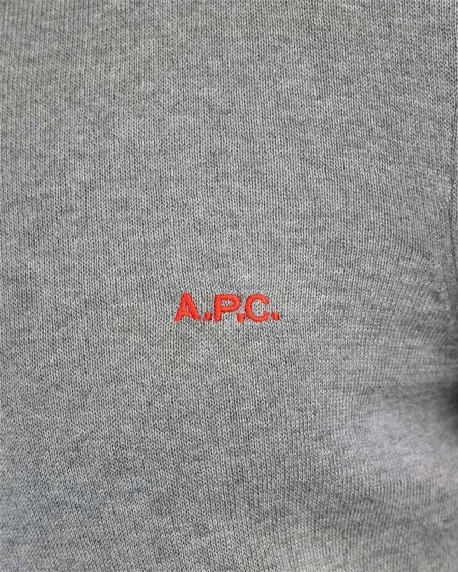 A.P.C. Heather Grey Crewneck Sweater