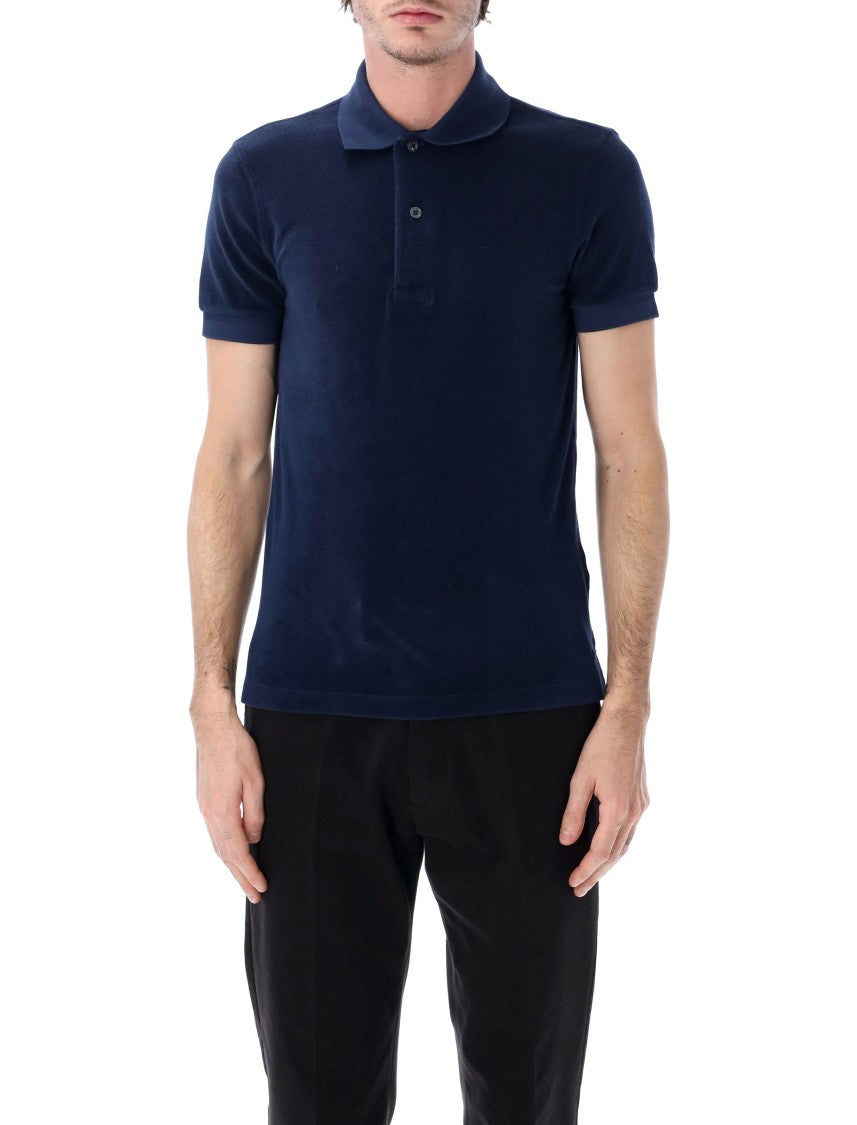 Tom Ford Cotton-Blend Towelling Polo