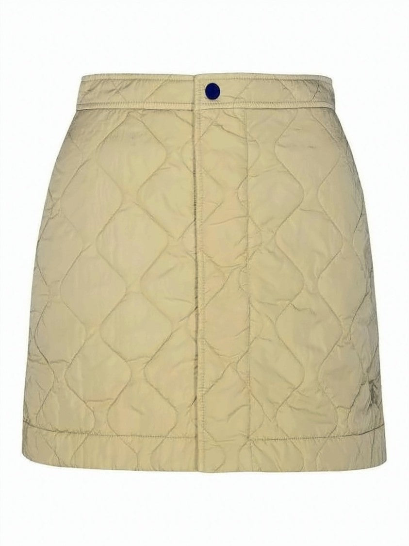 Burberry Diamond-Quilted Mini Skirt With Structured Waistband