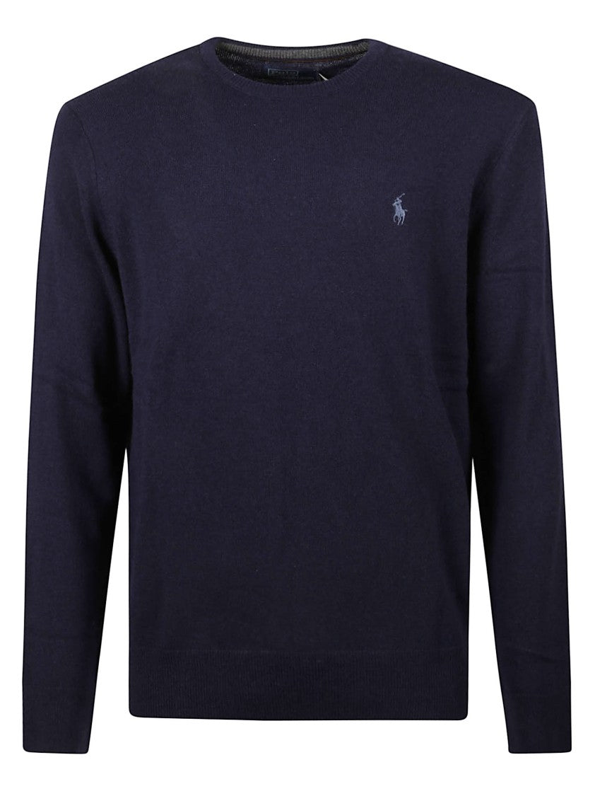 Polo Ralph Lauren Classic Long Sleeve Navy Wool Sweater