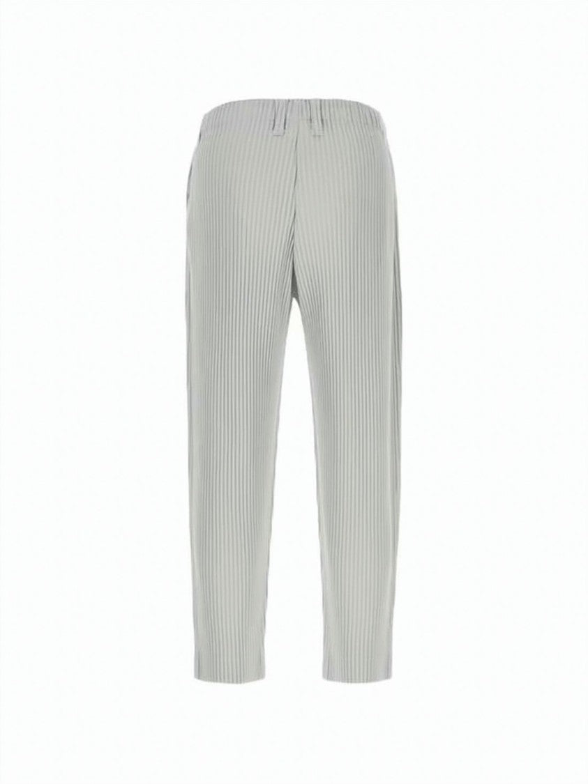 Homme Plissé Issey Miyake Pleated Design Trouser With Subtle Stripe Pattern
