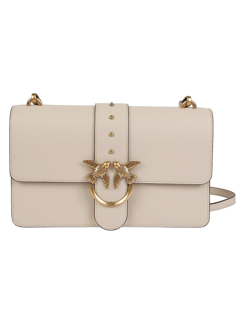 Pinko Love One Classic Rectangular Structured Shoulder Bag