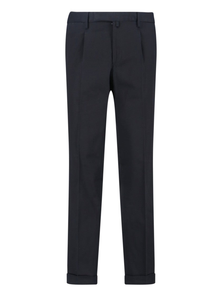Briglia Tailored Black Trousers With Silhouette