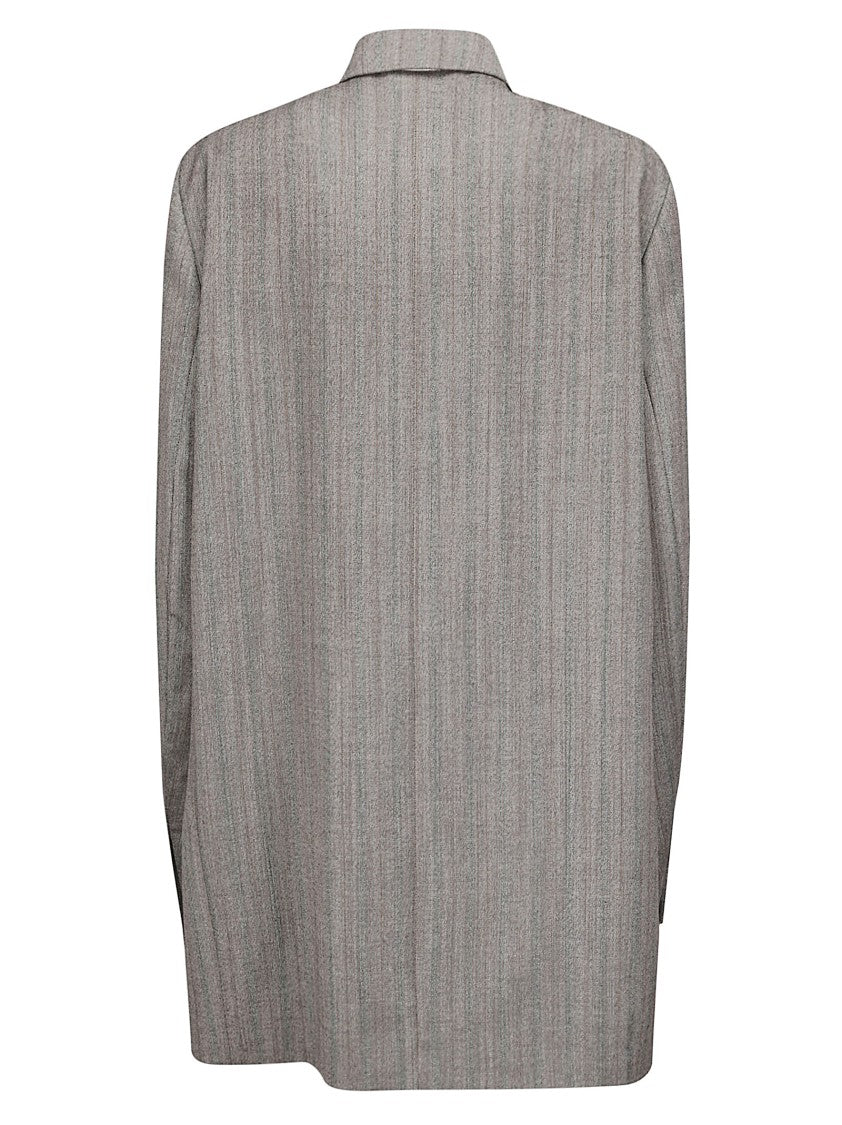 Dries Van Noten Double-Breasted Wool Jacket With Tailored Cut And Lace-Up Details