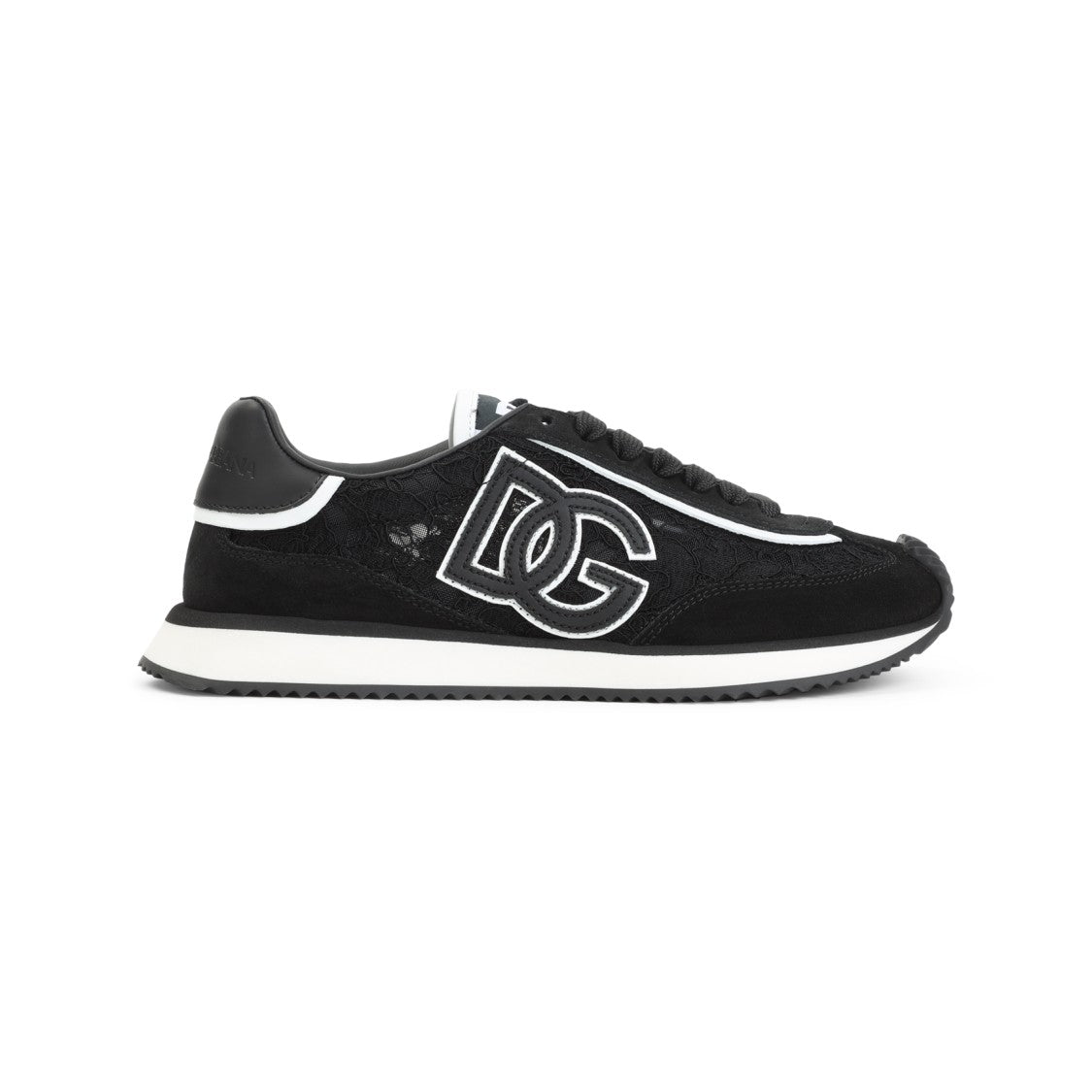 Dolce & Gabbana Leather And Suede Sneakers With Bold Logo