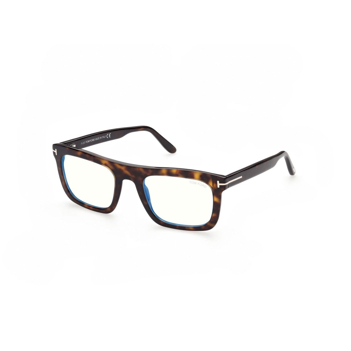 Tom Ford Ft5757-B Rectangular Tortoiseshell Acetate Eyeglasses