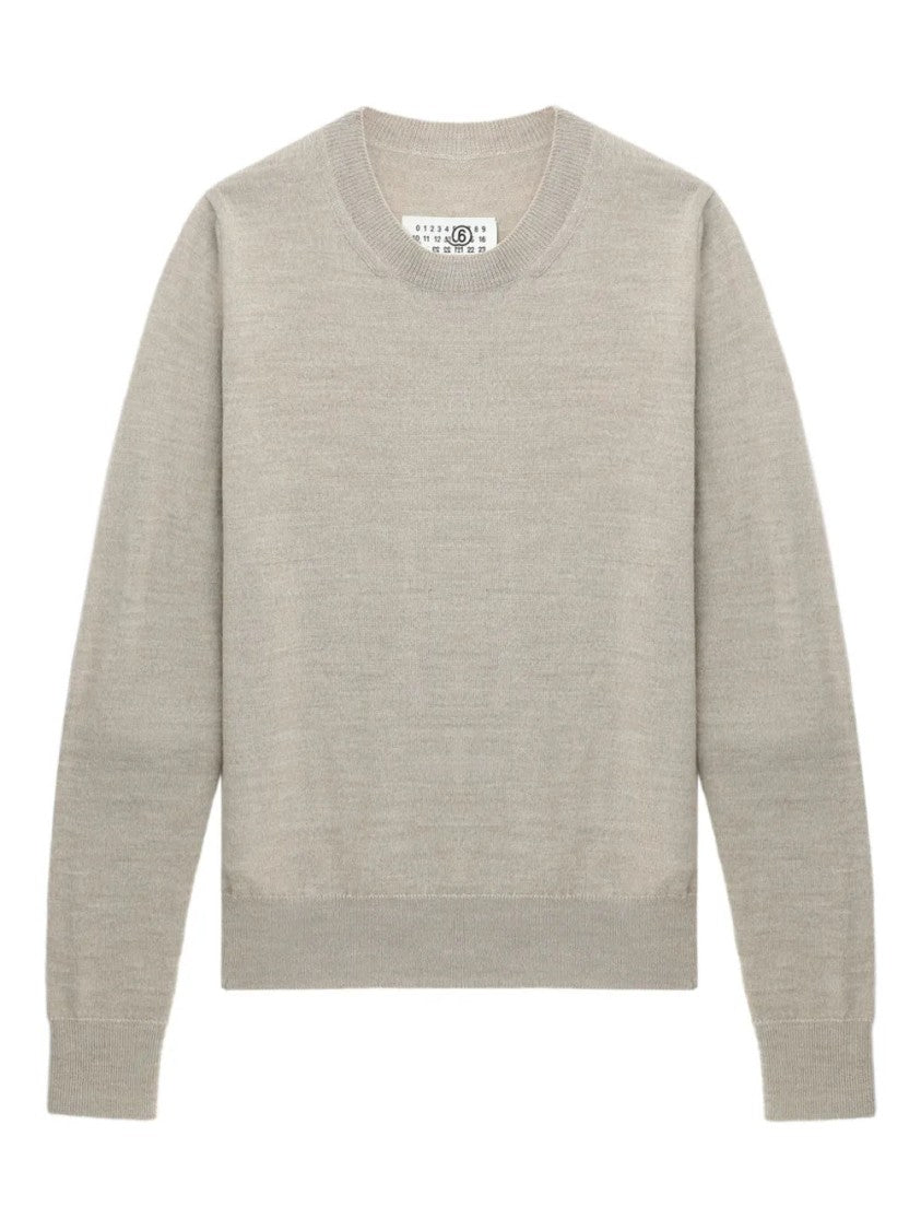 Mm6 By Maison Margiela Elbow-Patch Crew-Neck Sweater