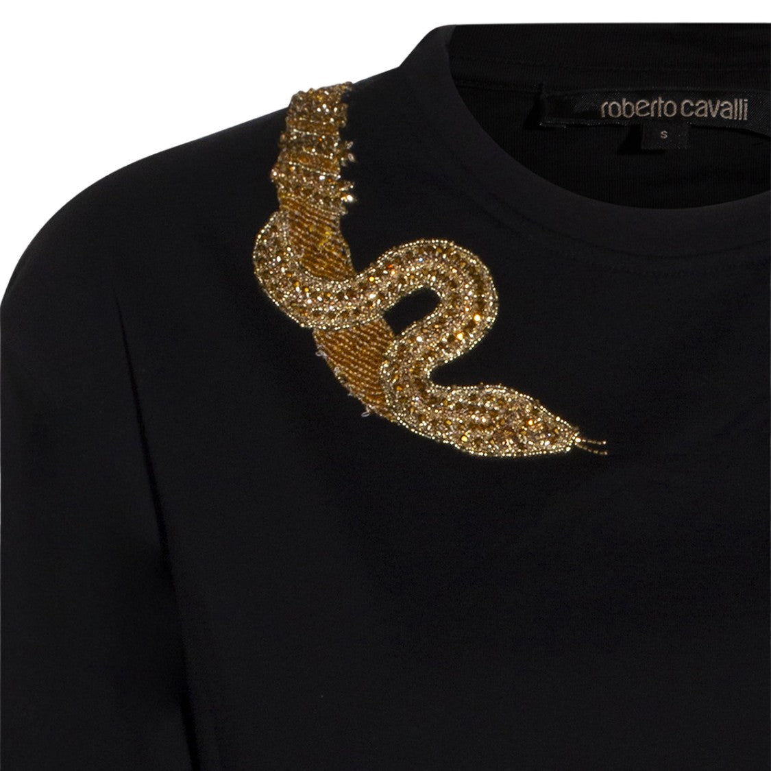 Roberto Cavalli Classic Black T-Shirt And Polo Set