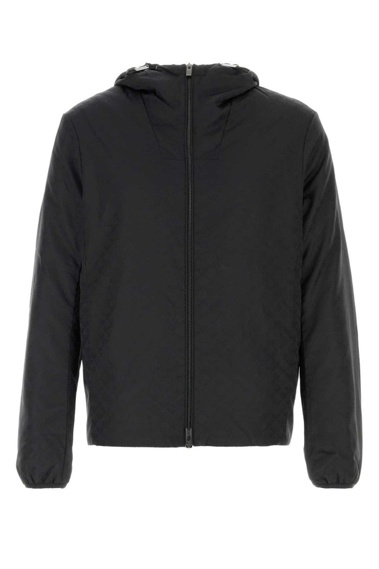 Emporio Armani Black Polyester Padded Jacket