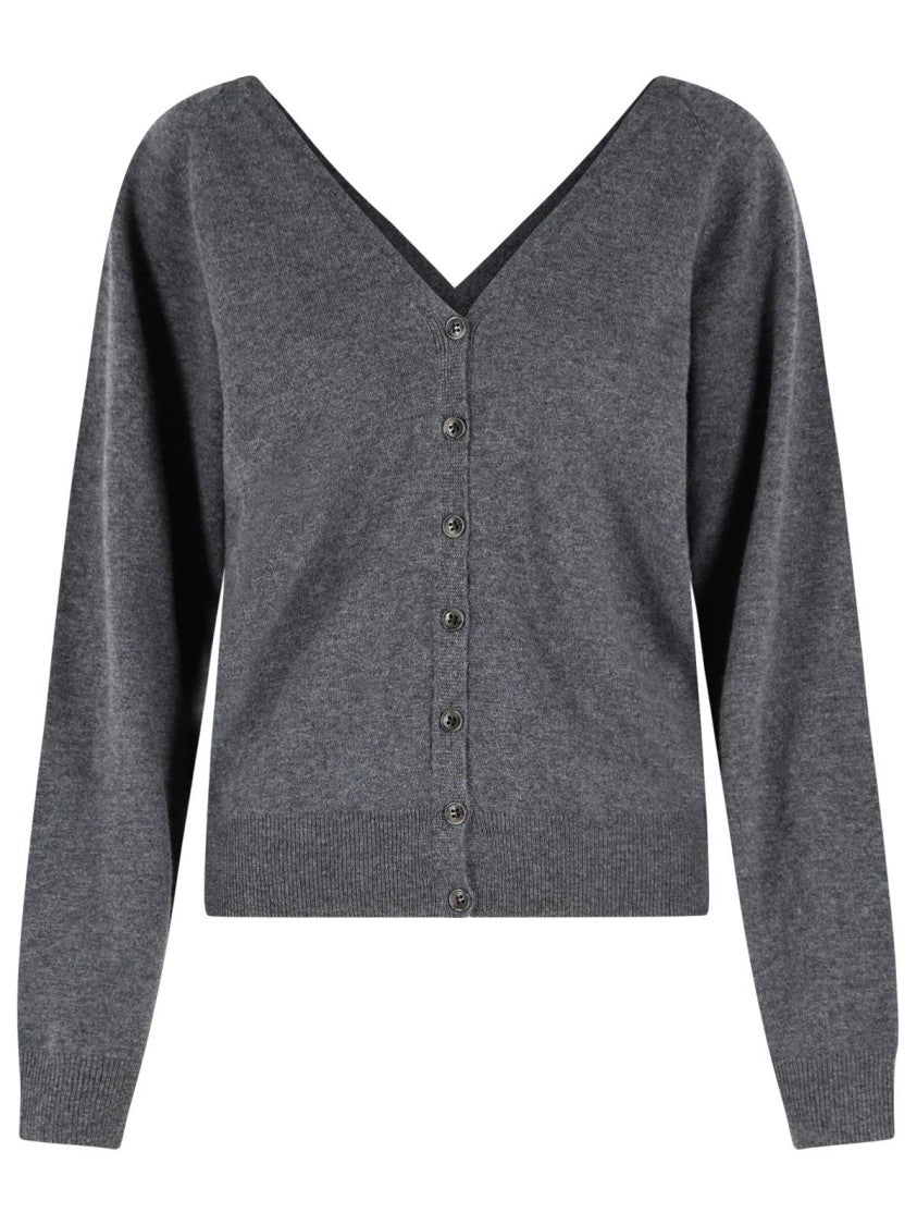 Lisa Yang 'Jiani' Grey Cashmere Cardigan