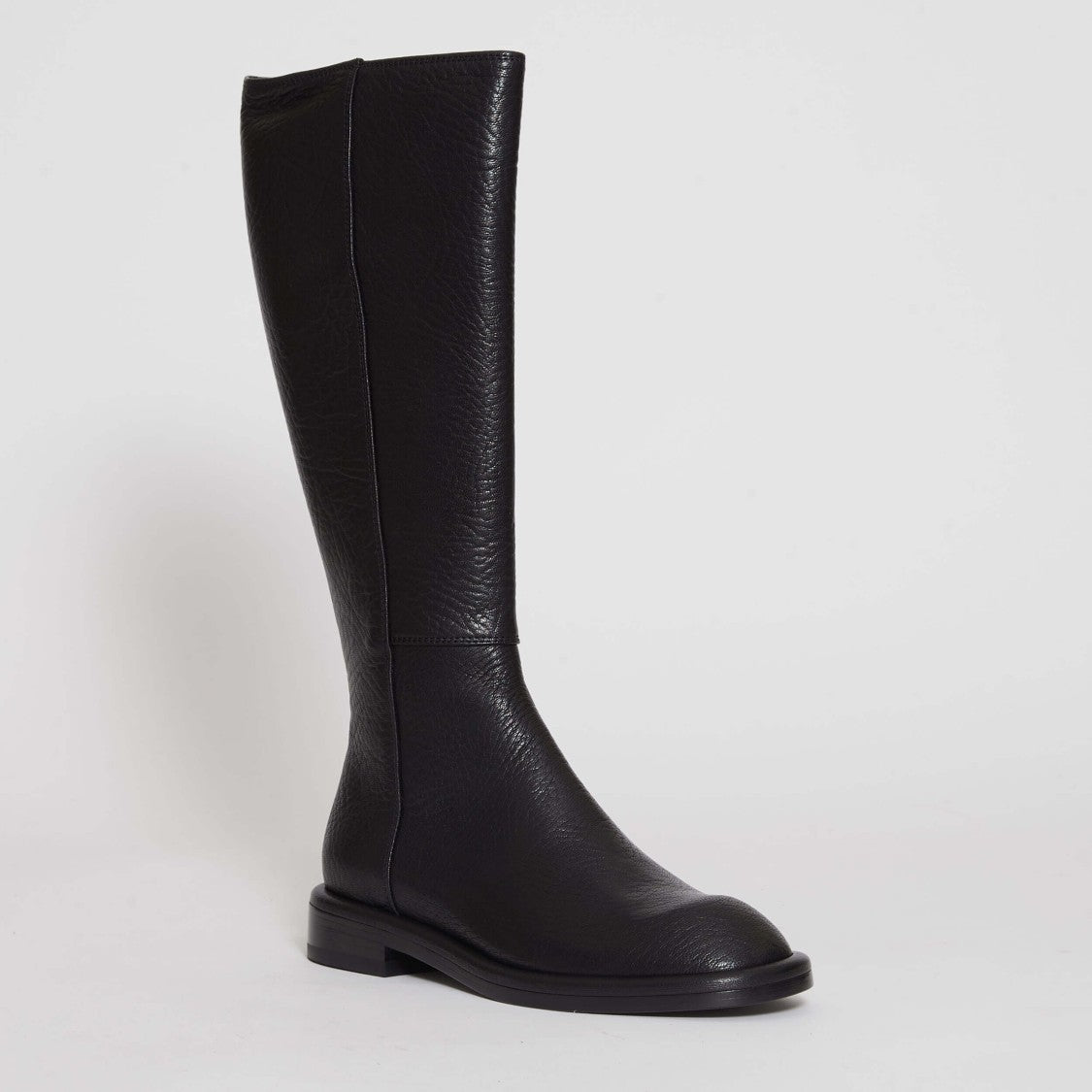 Agl Black Hammered Leather Boot